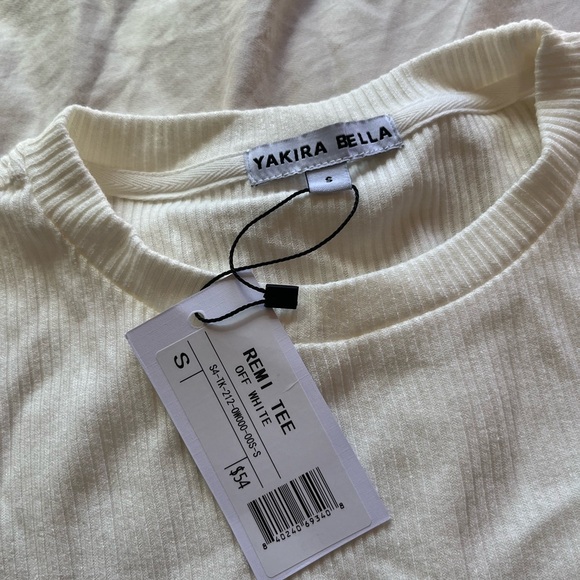 REMI TEE RIBBED (OFF WHITE) - Picture 6 of 6
